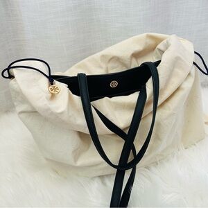 Tory Burch Navy Blue and Black Shoulder Bag